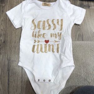 Sassy like my aunt onesie 12-18m